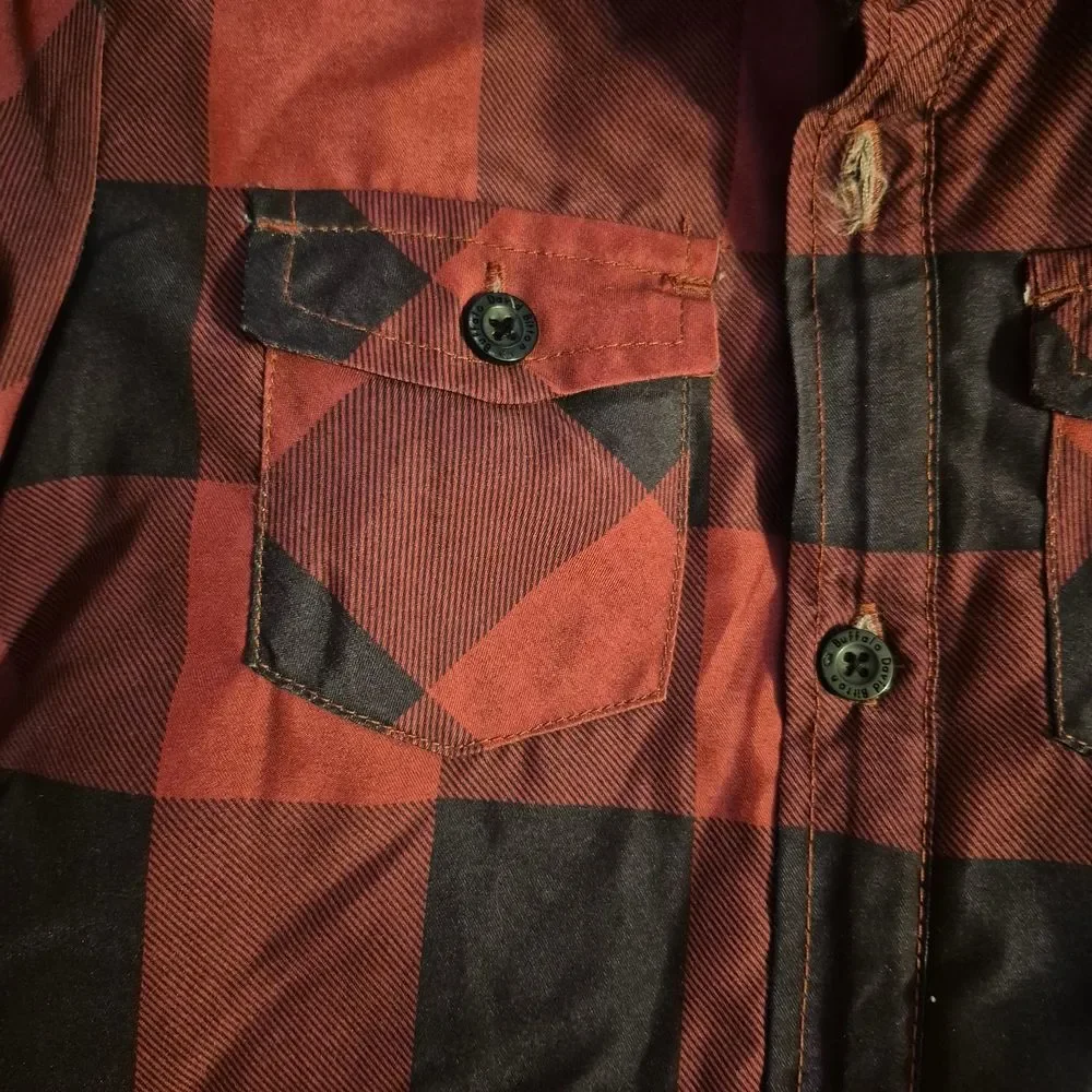 Buffalo David Bitton-Living The Dream 4T Black & Red Flannel Jacket
